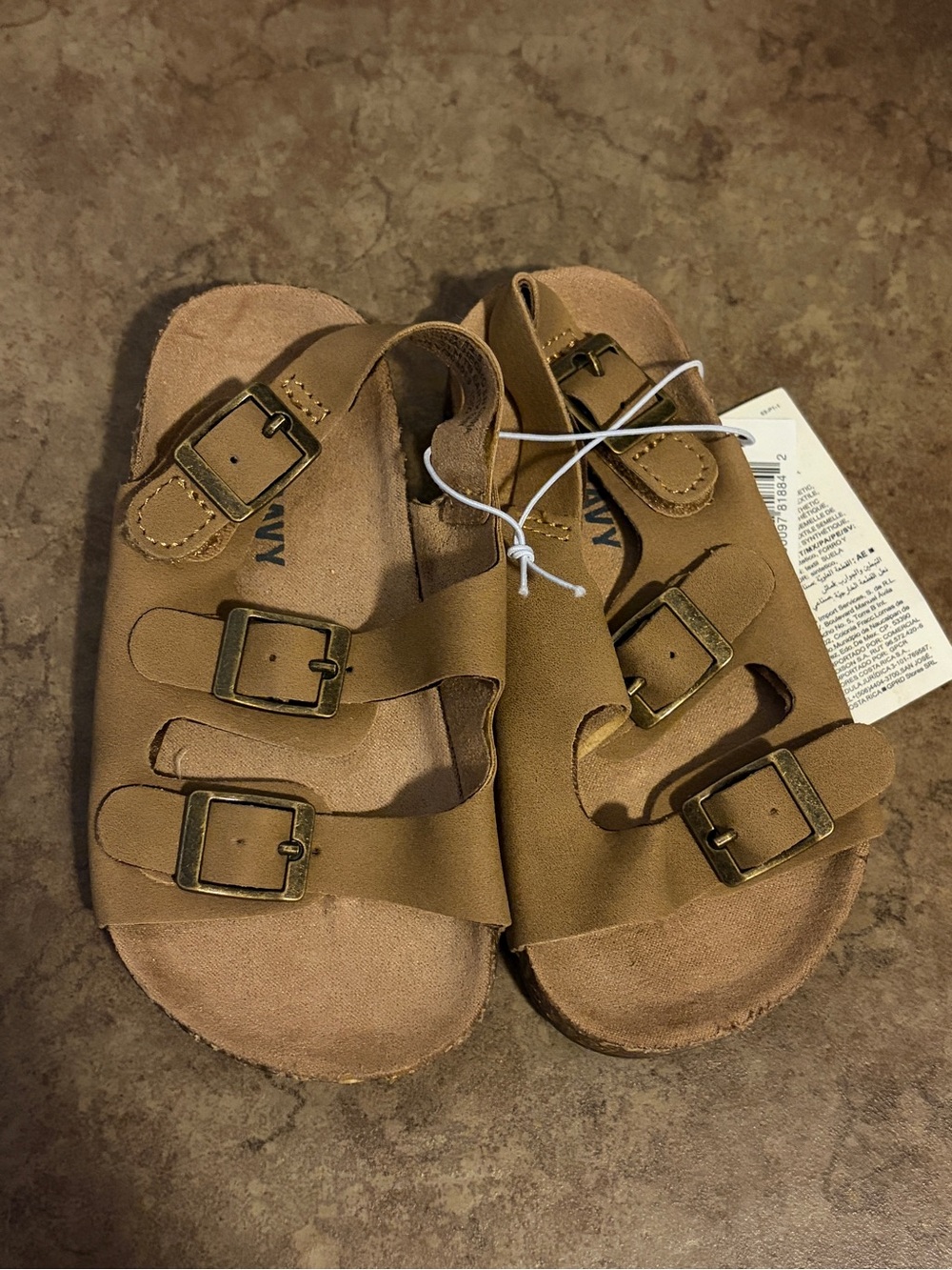 Old Navy Kids Double-Strap Sandals in Tan